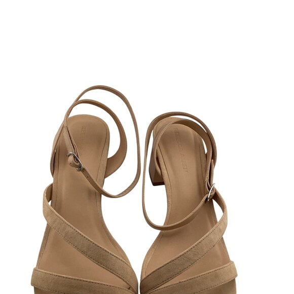 Rebecca Allen The Block Sandy Heeled Sandal‎ Nude IV Size 11 NWB Strappy Block - Picture 4 of 8